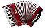 ACORDEON 48 BAIXOS 34 TECLAS TA 4805 THOMMASI VERMELHO - Imagem 1