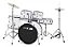 BATERIA ACÚSTICA PROFIRE BUMBO 20 PRATOS E BANCO CROMADA - Imagem 3