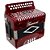 Acordeon 8 Baixos 21 Botões Ta 821bs Vermelho Thommasi - Imagem 2