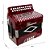 Acordeon 8 Baixos 21 Botões Ta 821bs Vermelho Thommasi - Imagem 8