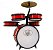 BATERIA INFANTIL ROCK BABY AM COM BANCO PEDAL E BAQUETAS - Imagem 4
