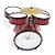 BATERIA INFANTIL ROCK BABY AM COM BANCO PEDAL E BAQUETAS - Imagem 5