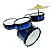 BATERIA INFANTIL ROCK BABY AM COM BANCO PEDAL E BAQUETAS - Imagem 1