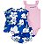 Trio azul floral nova coleção - Imagem 1