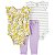 Trio floral nova / amarelo / lilás coleção - Imagem 1