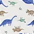Kit de 2 macacões verde/estampa dinossauro - Imagem 3