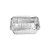 Bandeja de Alumínio retangular 500ml com tampa PET D6FS c/10 un - Wyda - Imagem 1