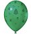 Balão Bexiga Estampado Verde nº 9 Natal  Joy com 25 Unidades - Imagem 1