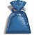 Saco Metalizado Para Presente Packpel Azul 15x29cm com 50 unidades - Imagem 1