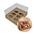Caixa Kraft para 6 Meios Ovos 50g Pacbox com 10 unidades - Imagem 1
