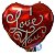 Balão Coração I Love You Amor 45cm - Imagem 1