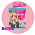 Kit Festa Doces Barbie 4 Doces Pirulito Chiclete Bala - Imagem 3