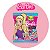 Kit Festa Doces Barbie 4 Doces Pirulito Chiclete Bala - Imagem 5