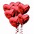 Kit Balão Coração Metalizado Vermelho com 50 unidades Escolha o Tamanho - Imagem 2