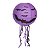 Lanterna de papel Halloween roxa com morcegos 1 Unidade - Imagem 2