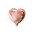 Balão Coração Rose Gold 5 Pol 12cm BR Festas - Imagem 1