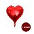 Balão Coração Vermelho Metalizado 12 cm BR Festas - Imagem 1