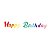 Faixa Decorativa Happy Birthday Colors 1 un Ponto Das Festas - Imagem 1
