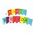 Faixa Decorativa Happy Birthday Mullticolorida Ponto Das Festas - Imagem 1