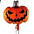 Balão Em Formato De Abóbora Halloween 62x75 BR Festas - Imagem 1