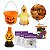 Kit de Decoração Halloween Balde Teia de Aranha Vela - Imagem 1