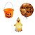 Kit de Decoração Halloween Balde Teia de Aranha Vela - Imagem 2