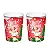 Copo Papel Papai Noel Merry Christmas 250ml 8 unidades - Imagem 1