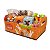 Kit 10 Caixotes de Cartão Quintal do Coelho Laranja G 25x19x10cm Carber - Imagem 3