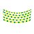 Bandeirinha Verde e Amarelo 10m Copa do Mundo 16x18cm Ponto das Festas - Imagem 1