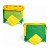 Bandeirinha Verde e Amarelo 10m Copa do Mundo 16x18cm Ponto das Festas - Imagem 2