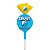 Pirulito Recheado Pinta a Língua Tutti-Frutti Smurfs 480g Erlan - Imagem 2