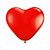 Balão coração n. 6 com 50 unidades - Artlatex - Imagem 1