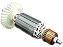 Induzido / Rotor Esmerilhadeira 9524 Nb (PRODUTO IMPORTADO) - Imagem 5