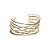 Bracelete Semijoia Dourado Fios - Imagem 1