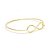 Bracelete Infinity Dourado - Imagem 1