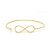 Bracelete Infinity Dourado - Imagem 3