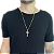 Corrente Masculina de Ouro mais pingente Crucifixo - Imagem 8