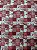 Tecido Tricoline DIGITAL Xadrez Vermelho 0,50cm x 1,50cm - Imagem 1