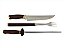 Kit Churrasco 3 peças: faca Prime Bull 9'' + Garfo + Chaira 10'' Cabo de Madeira - Imagem 6