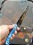 Faca 8" SOROCABANA Inox , cabo resina azul - Imagem 1