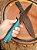 Faca Bowie em damasco pluma, cabo em Osso de Baleia estabilizado - Imagem 10