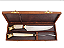 Kit para Churrasco 9" Zakharov Golden Bull Garfo Longo Cabo de Osso no Estojo de Madeira - Imagem 6