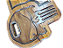 TABUA CORTE DE CARNE TECA "caveira justiceiro" - Imagem 3