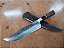 Faca 7 Polegadas em Carbono , Cabo Resina e Madeira - Imagem 2