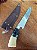 FACA ARTESANAL INOX 7" CABO RESINA MISTA - Imagem 1