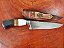 FACA ARTESANAL INOX CIRURGICO 8" CABO RESINA e MADEIRA - Imagem 8