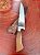 FACA ARTESANAL INOX CIRURGICO 7" CABO EM MADEIRA - Imagem 4