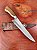 FACA ARTESANAL INOX CIRURGICO 7" CABO EM MADEIRA - Imagem 6