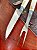 🔪 KIT FACA E GARFO ARTESANAL COM CABO EM OSSO 🔪 - Imagem 2