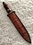 Adaga Forjada em Aço Damasco 10 Polegadas com Cabo em Pau-Brasil - Imagem 9